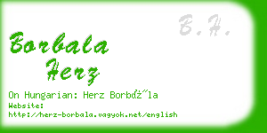 borbala herz business card